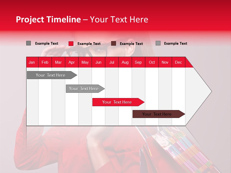 Shopper Caucasian Shop PowerPoint Template