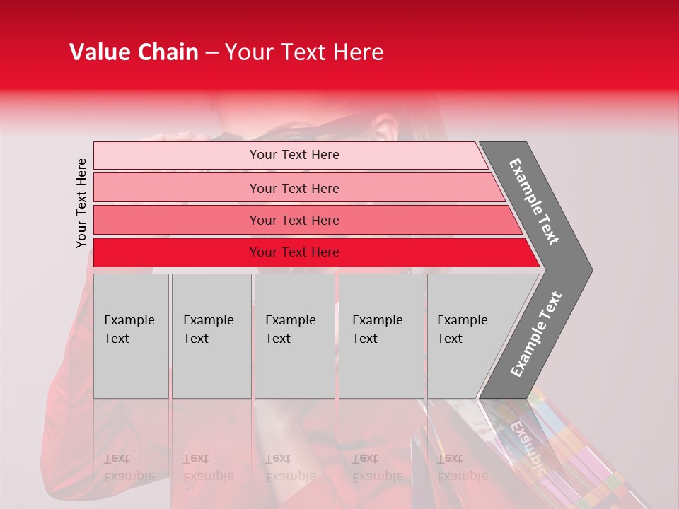 Shopper Caucasian Shop PowerPoint Template