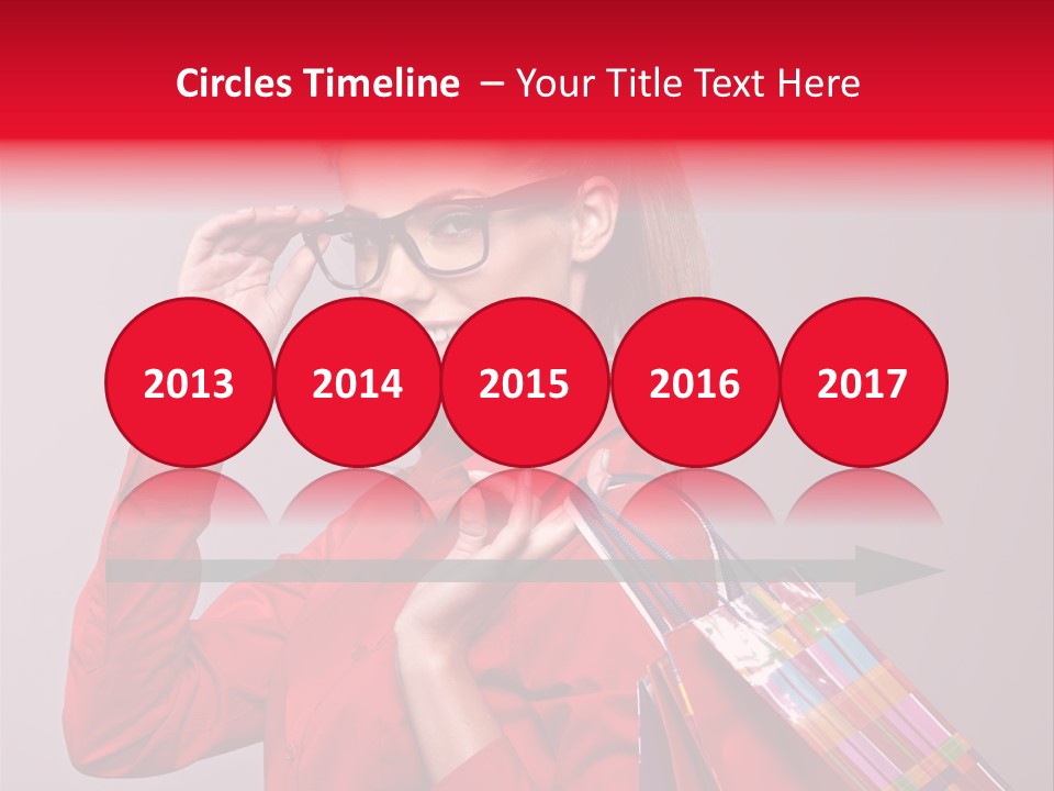 Shopper Caucasian Shop PowerPoint Template