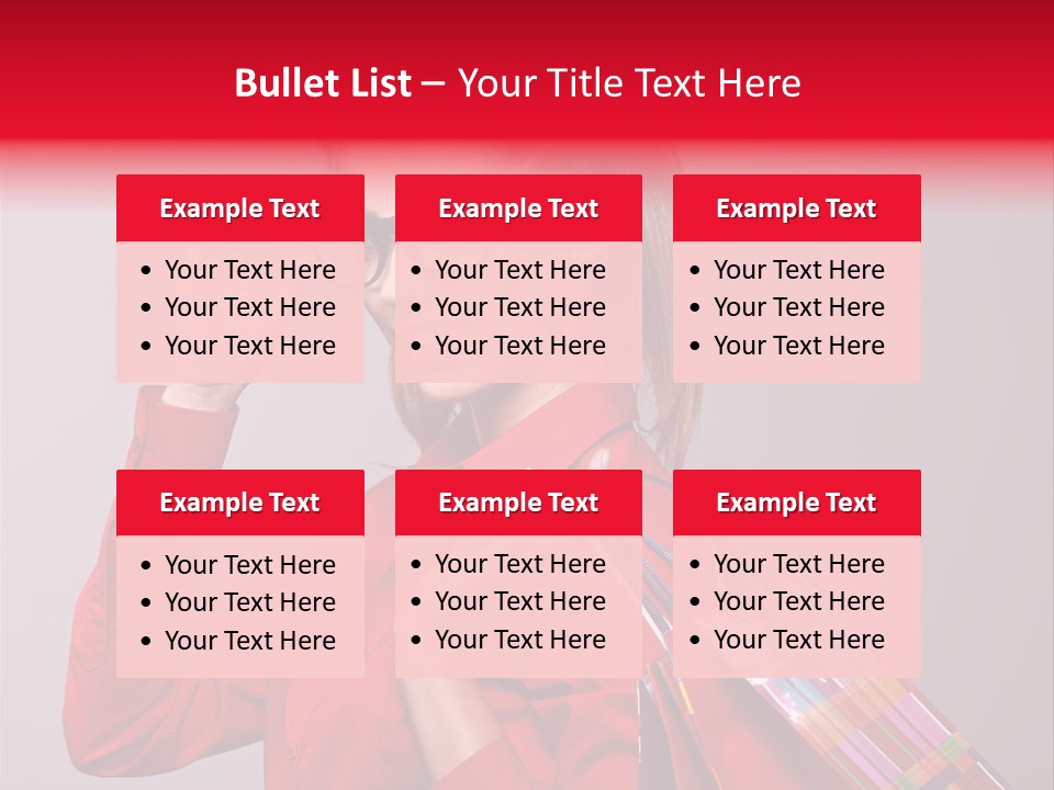 Shopper Caucasian Shop PowerPoint Template