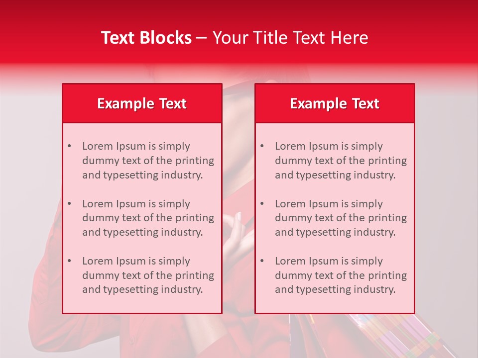 Shopper Caucasian Shop PowerPoint Template