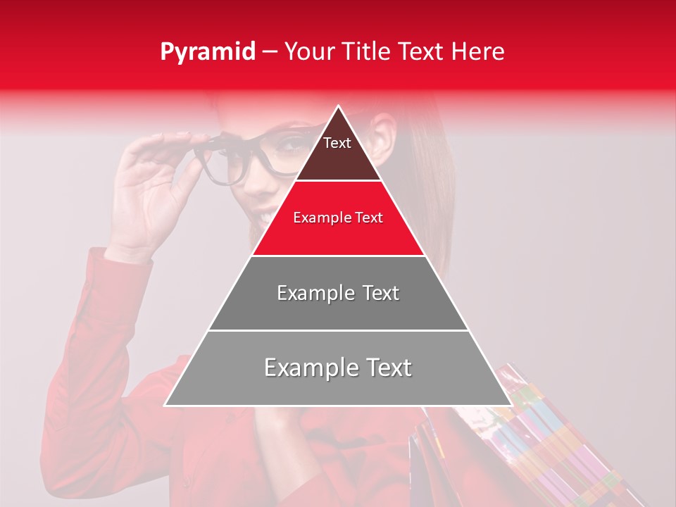 Shopper Caucasian Shop PowerPoint Template