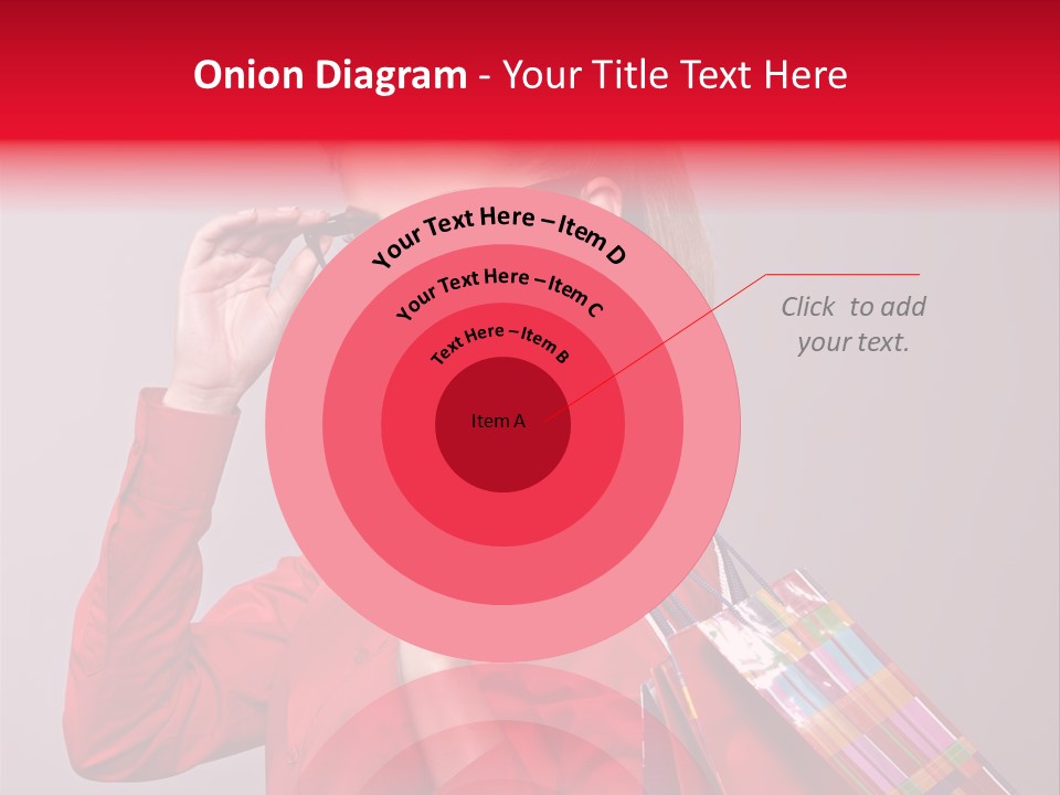 Shopper Caucasian Shop PowerPoint Template