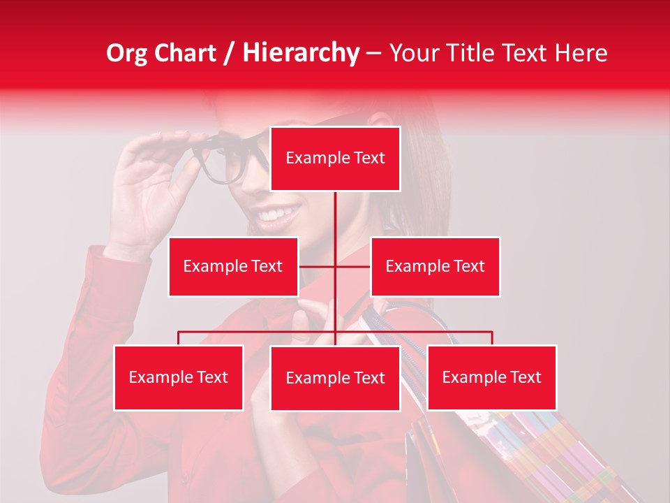 Shopper Caucasian Shop PowerPoint Template