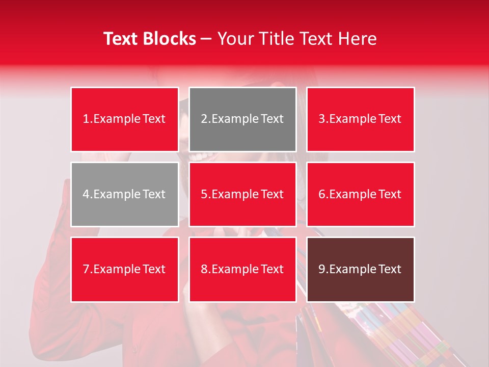 Shopper Caucasian Shop PowerPoint Template