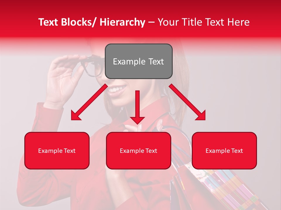 Shopper Caucasian Shop PowerPoint Template