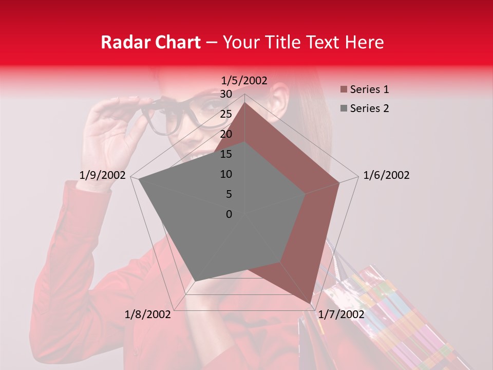 Shopper Caucasian Shop PowerPoint Template