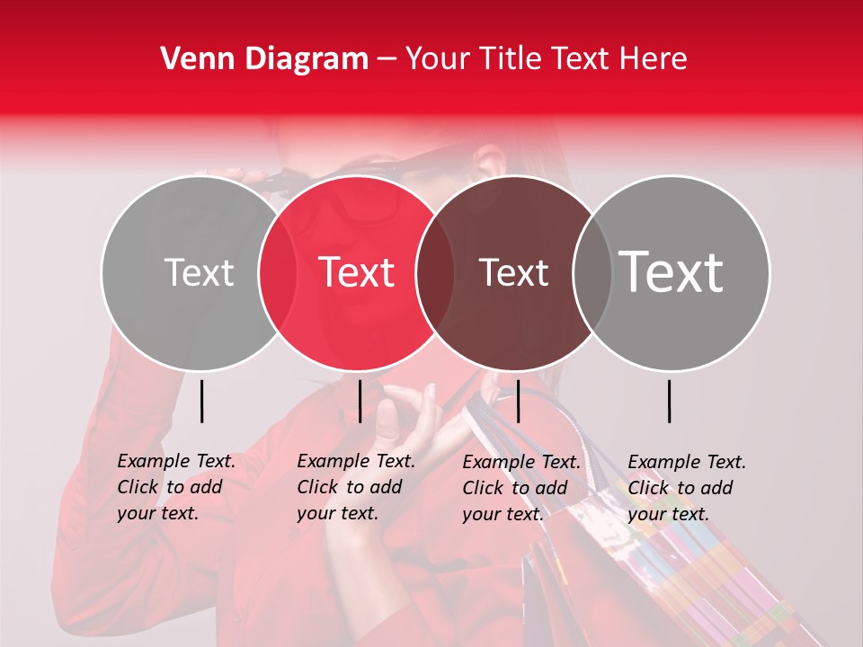 Shopper Caucasian Shop PowerPoint Template