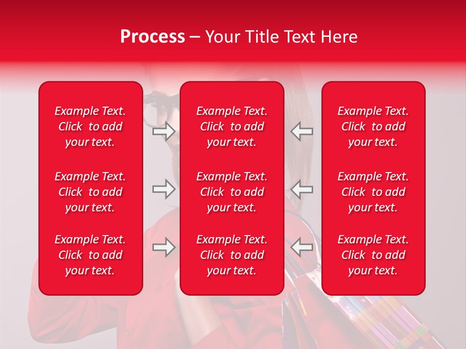 Shopper Caucasian Shop PowerPoint Template