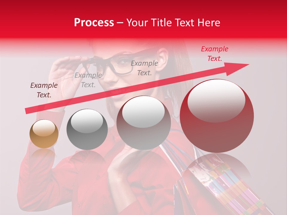 Shopper Caucasian Shop PowerPoint Template