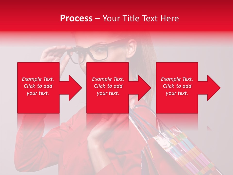 Shopper Caucasian Shop PowerPoint Template