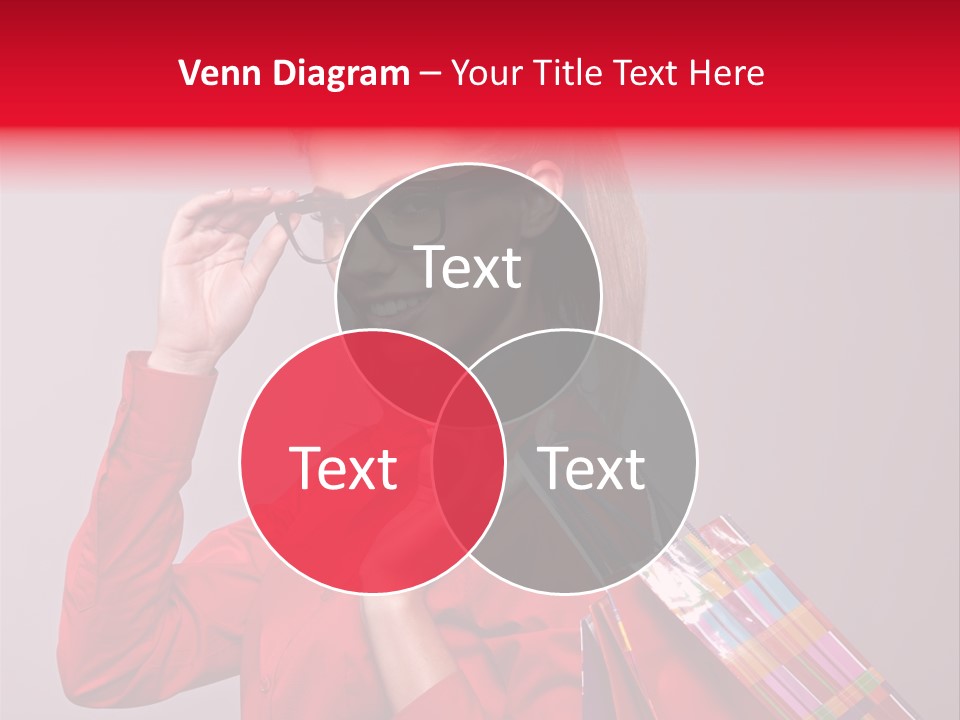 Shopper Caucasian Shop PowerPoint Template