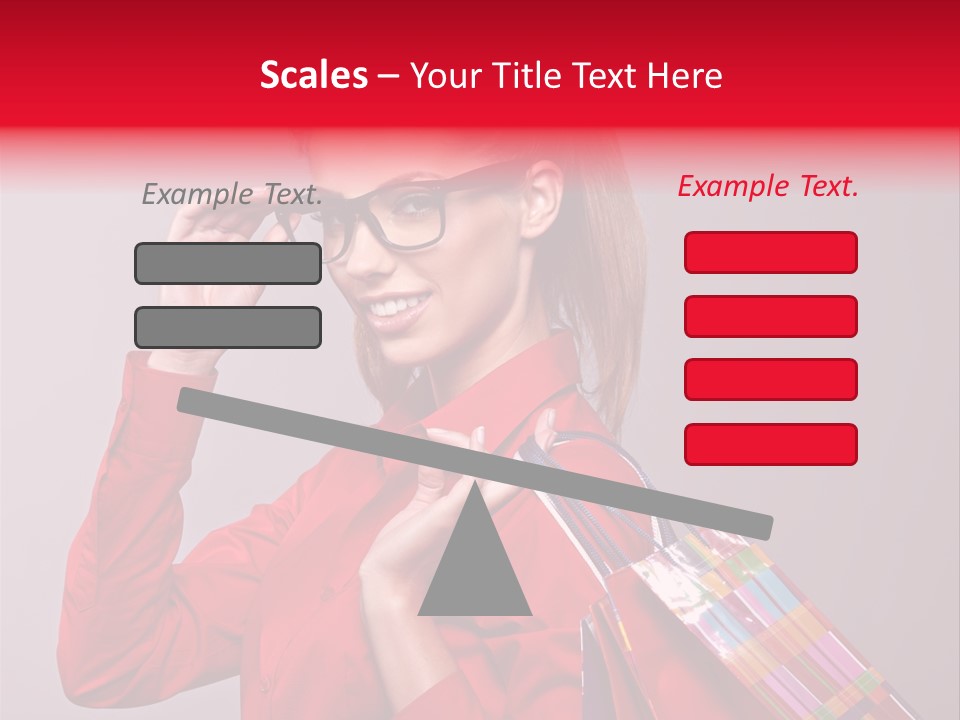 Shopper Caucasian Shop PowerPoint Template