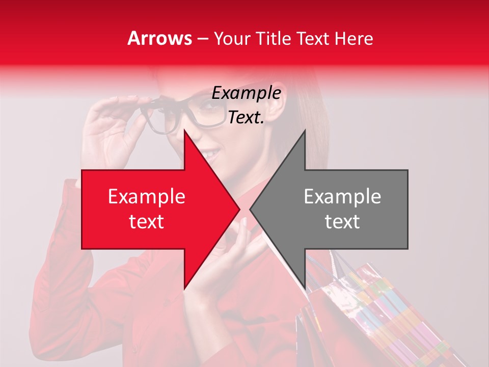 Shopper Caucasian Shop PowerPoint Template