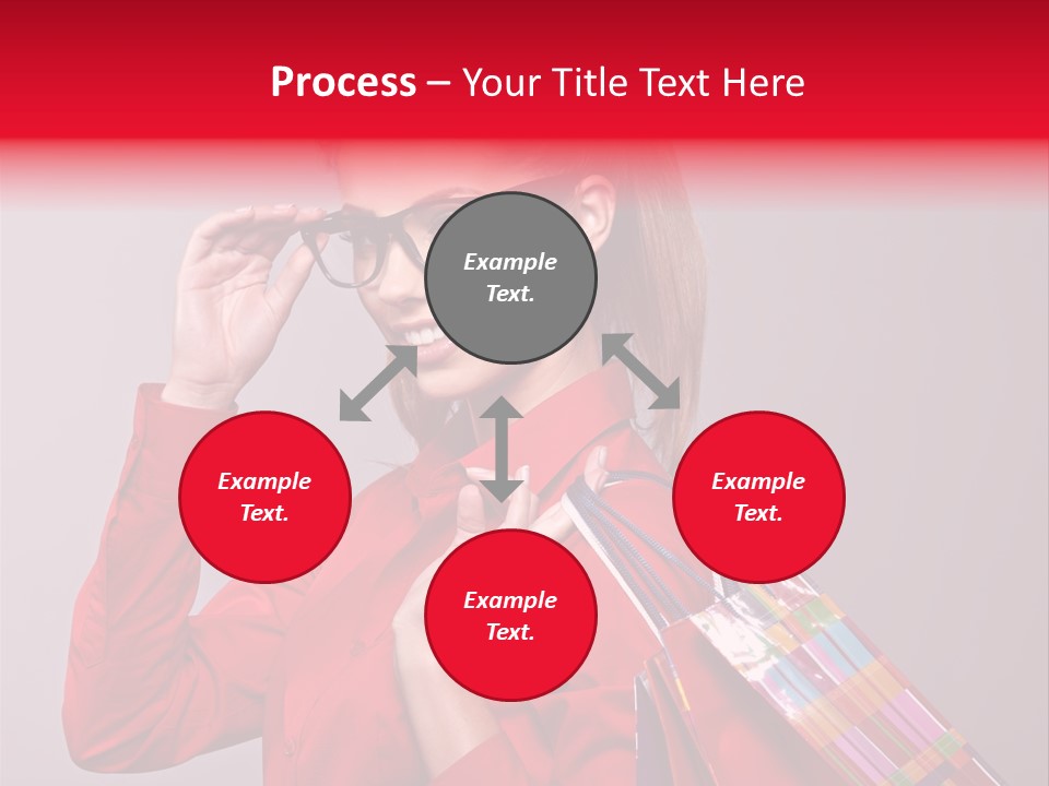 Shopper Caucasian Shop PowerPoint Template