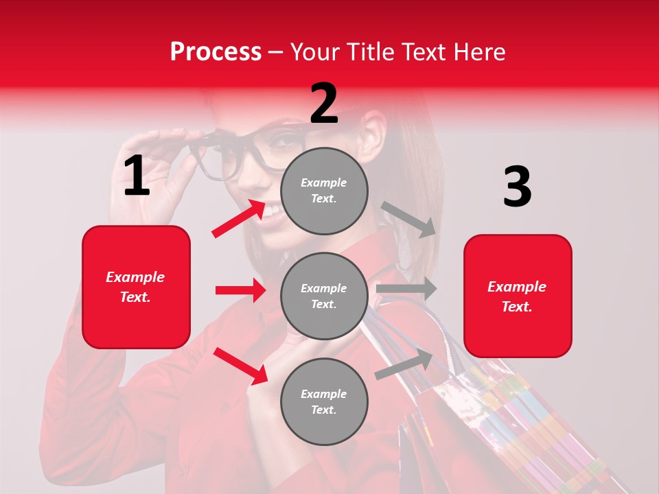 Shopper Caucasian Shop PowerPoint Template