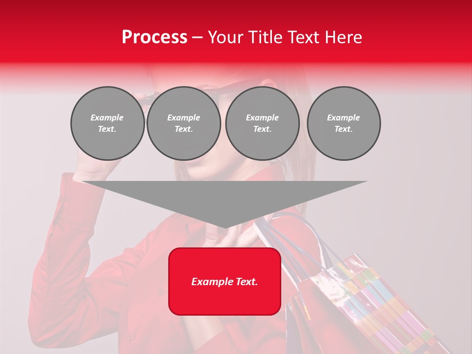 Shopper Caucasian Shop PowerPoint Template