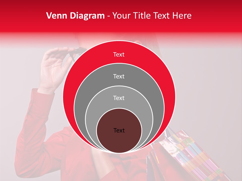 Shopper Caucasian Shop PowerPoint Template