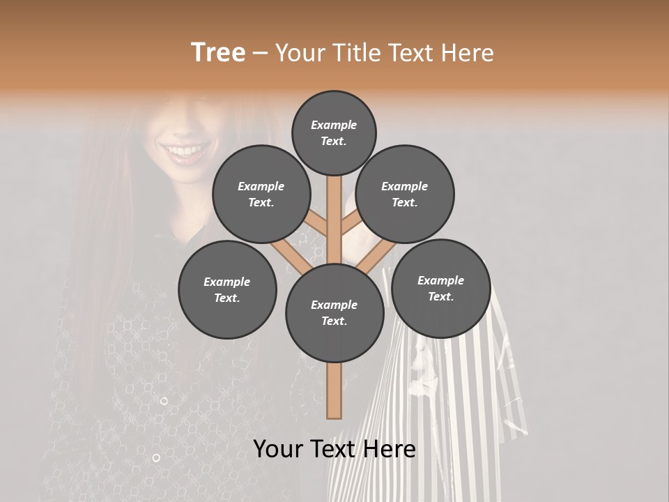 People Cheerful Shopaholic PowerPoint Template