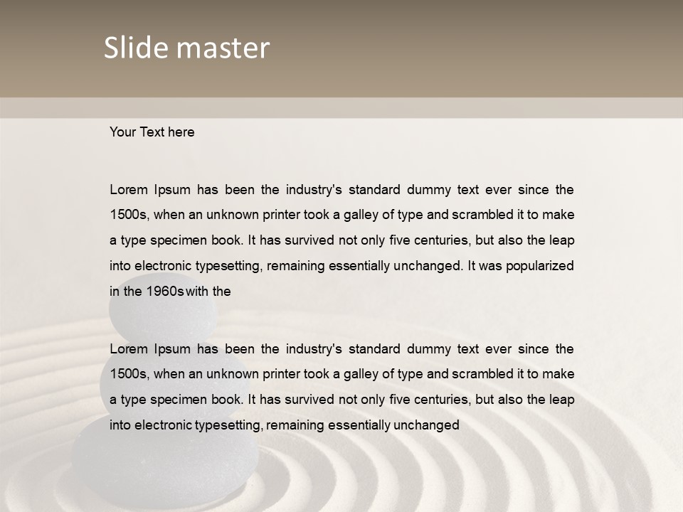 Stone Style Wooden PowerPoint Template