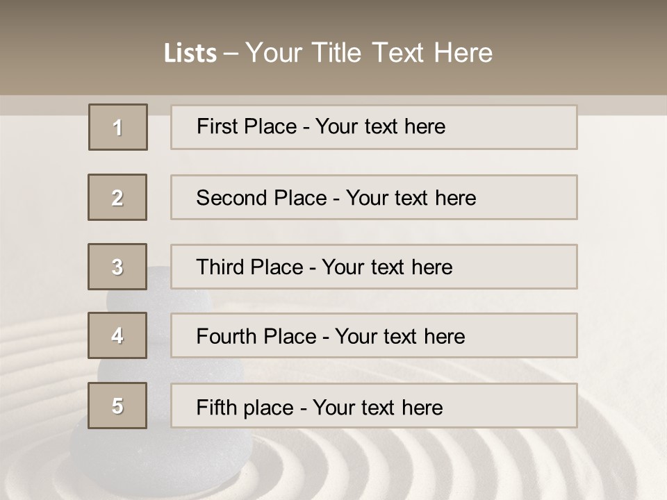 Stone Style Wooden PowerPoint Template