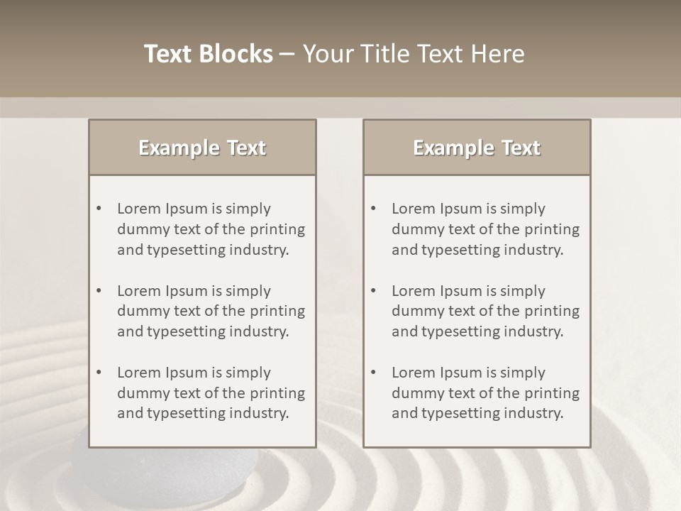 Stone Style Wooden PowerPoint Template