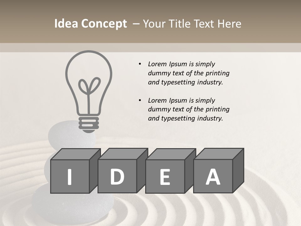 Stone Style Wooden PowerPoint Template