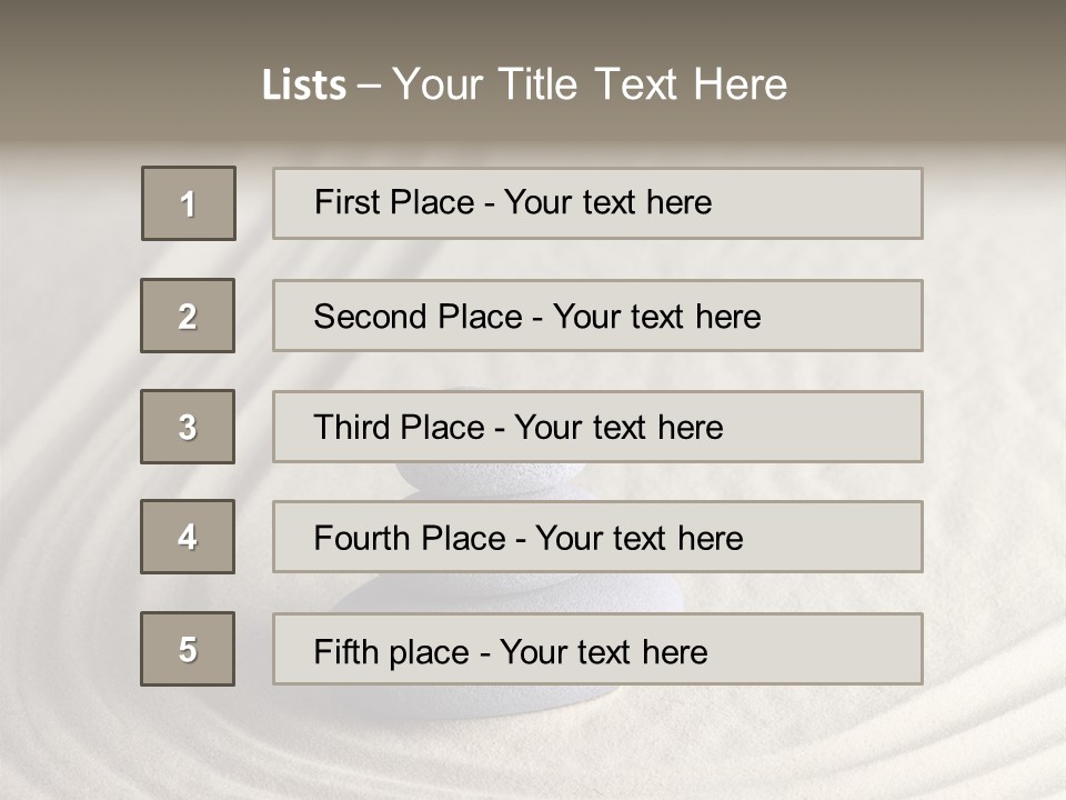 Interior Horizontal Bookshelf PowerPoint Template