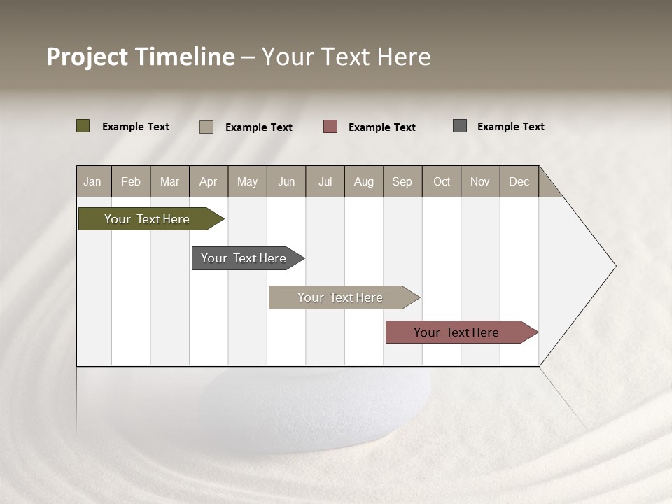 Interior Horizontal Bookshelf PowerPoint Template