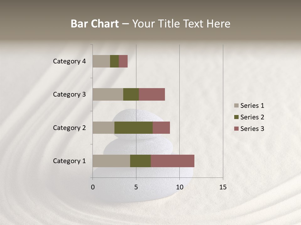 Interior Horizontal Bookshelf PowerPoint Template