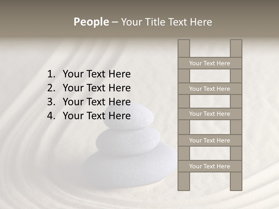 Interior Horizontal Bookshelf PowerPoint Template