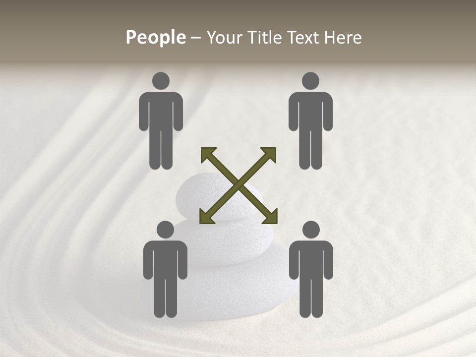 Interior Horizontal Bookshelf PowerPoint Template