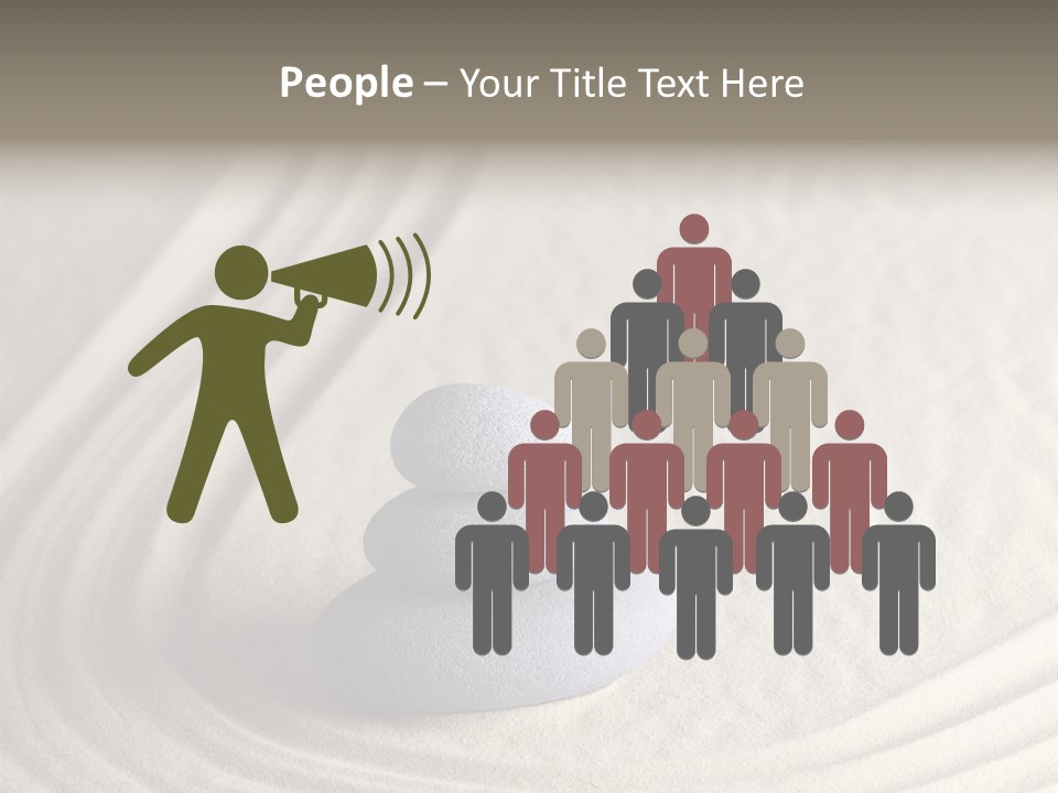 Interior Horizontal Bookshelf PowerPoint Template