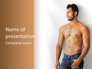 Romantic Muscle Alone PowerPoint Template