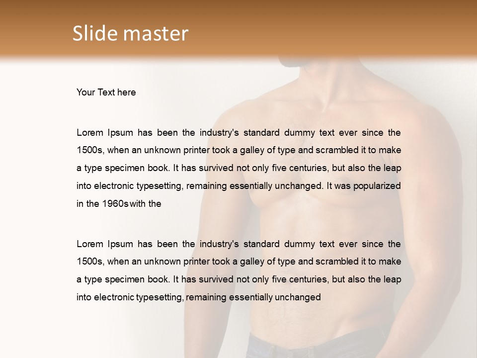 Romantic Muscle Alone PowerPoint Template