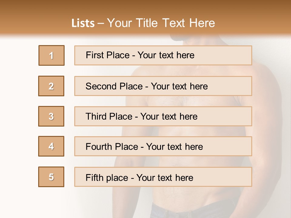 Romantic Muscle Alone PowerPoint Template