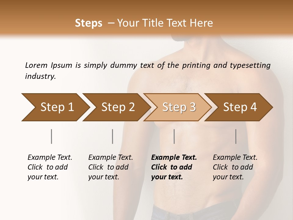 Romantic Muscle Alone PowerPoint Template