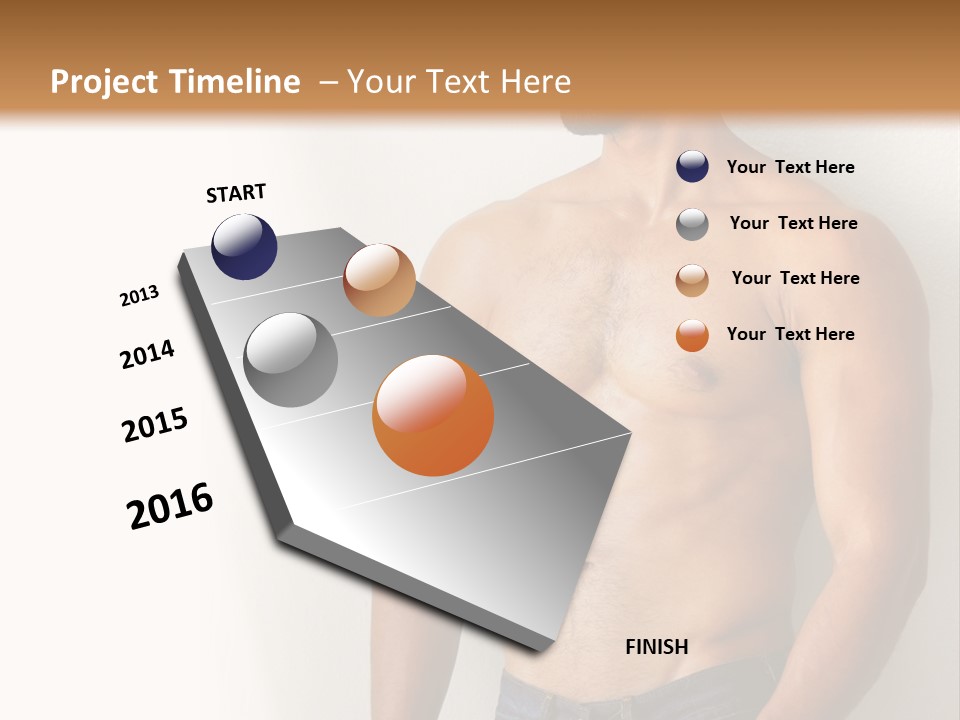 Romantic Muscle Alone PowerPoint Template