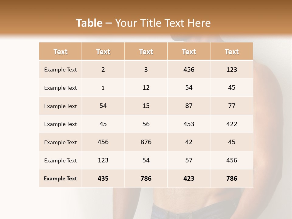 Romantic Muscle Alone PowerPoint Template
