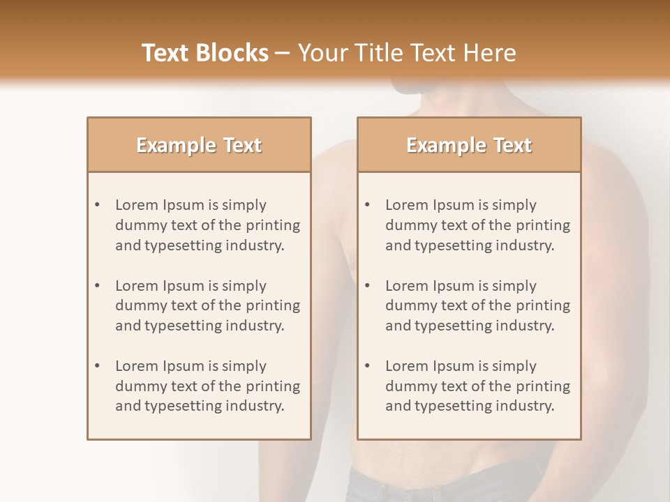 Romantic Muscle Alone PowerPoint Template