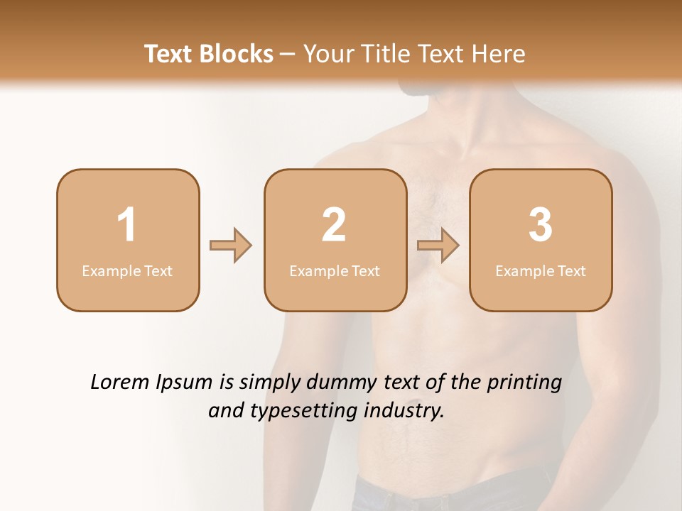 Romantic Muscle Alone PowerPoint Template