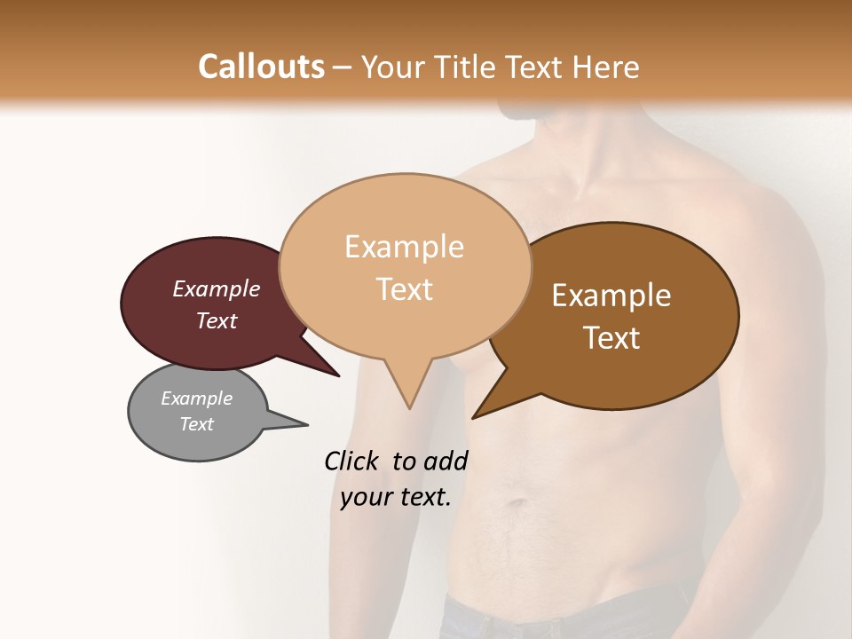 Romantic Muscle Alone PowerPoint Template