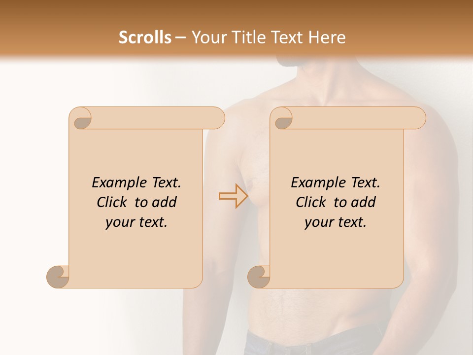 Romantic Muscle Alone PowerPoint Template