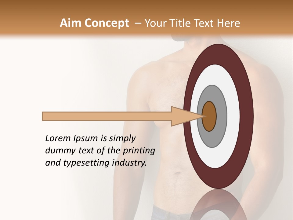 Romantic Muscle Alone PowerPoint Template