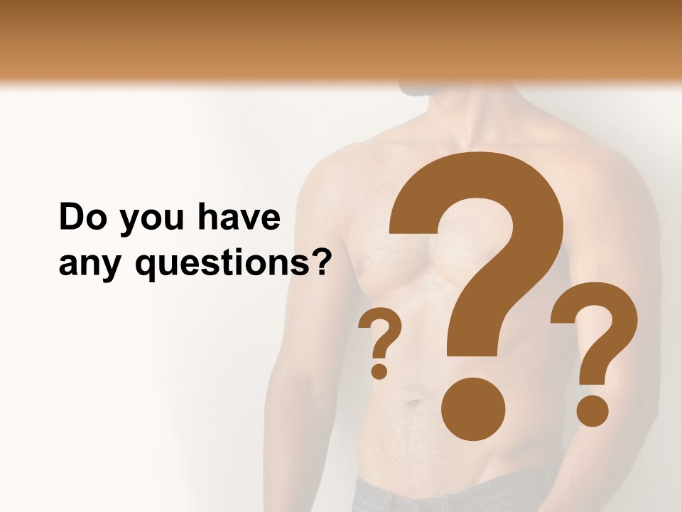 Romantic Muscle Alone PowerPoint Template