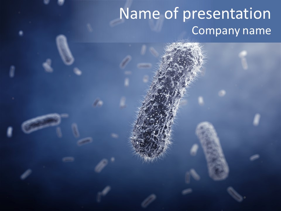 Epidemiology Bacillus Illustration PowerPoint Template