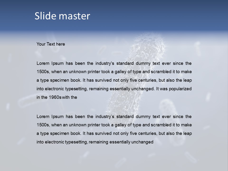 Epidemiology Bacillus Illustration PowerPoint Template
