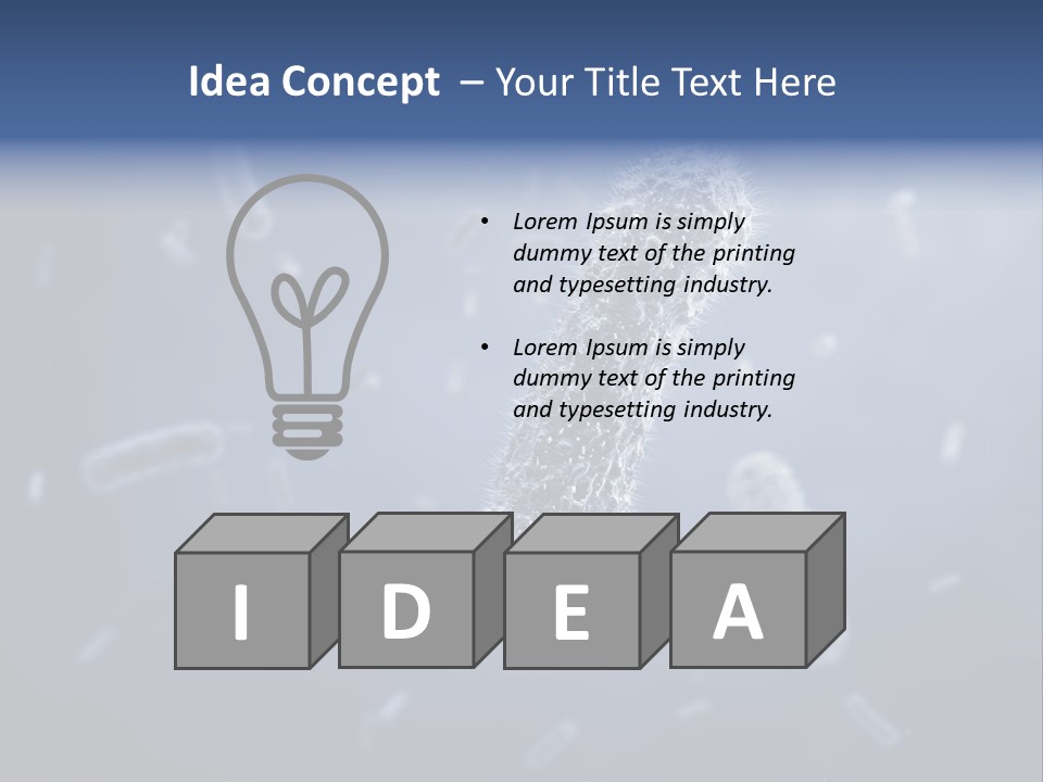 Epidemiology Bacillus Illustration PowerPoint Template