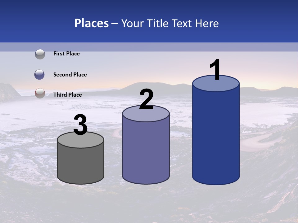 Desert Road Cold PowerPoint Template