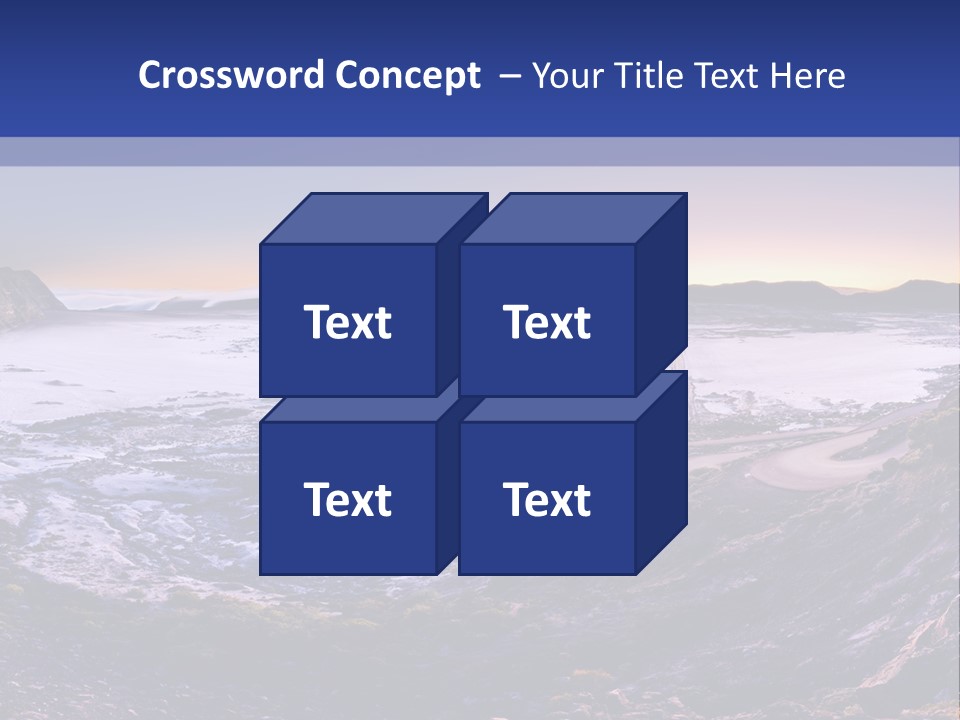 Desert Road Cold PowerPoint Template